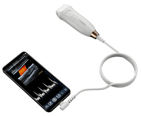 Scanner USG genggam dengan 12MHZ Frekuensi Tinggi Probe Linear untuk Akses Vaskular yang Tepat dan Prosedur Insersi PICC