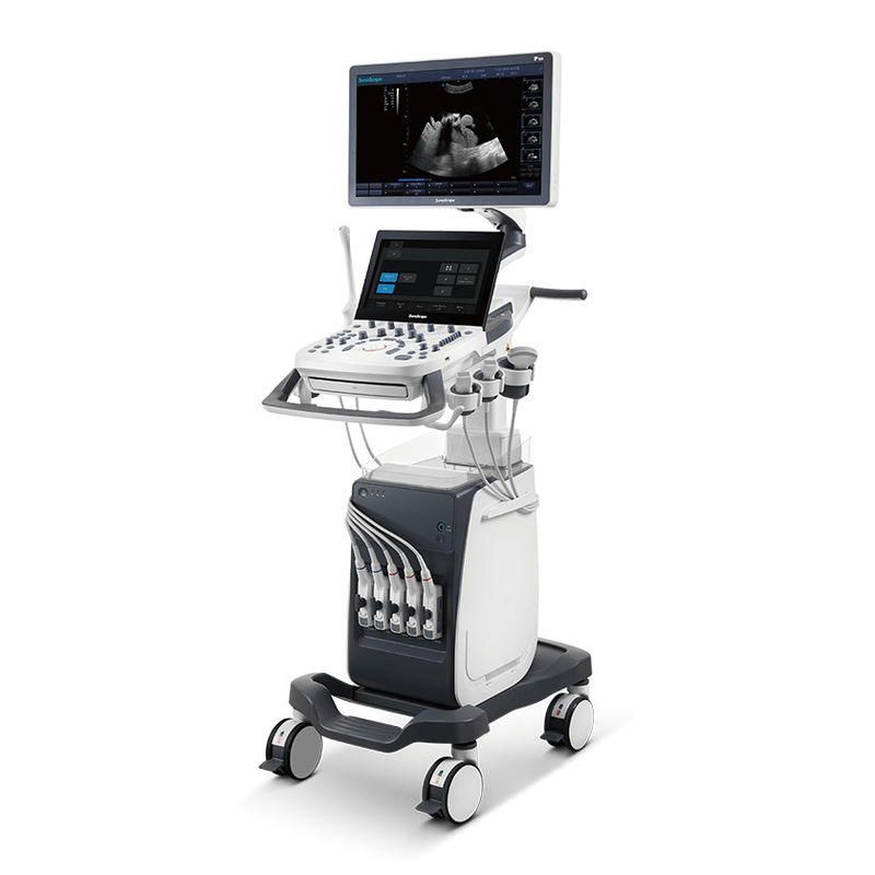 Mesin Ultrasound Doppler Warna Trolley LED Sonoscape P10 21,5''