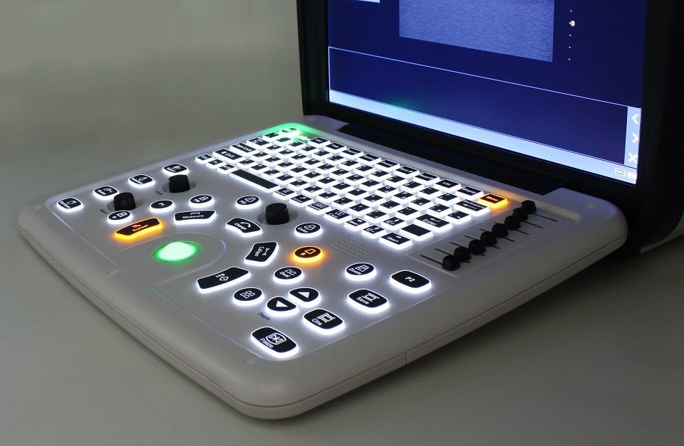 15 '' Monitor LCD Definisi Tinggi Mesin Ultrasound Doppler Warna Portabel 7.5kg
