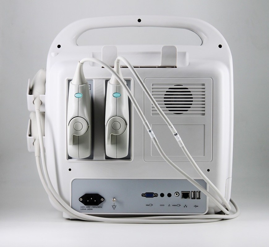 Sistem Ultrasound Doppler Warna Portabel DCU10 dengan Layar HD 15 inci untuk Pencitraan OB/GYN, Perut, dan Jantung